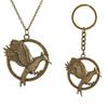 Nuevo Encanto Vintage Llavero de Película Llavero Catching Fire Colgante de The Hunger Games 2 Collar Joyería Para Hombres y Mujeres Regalos