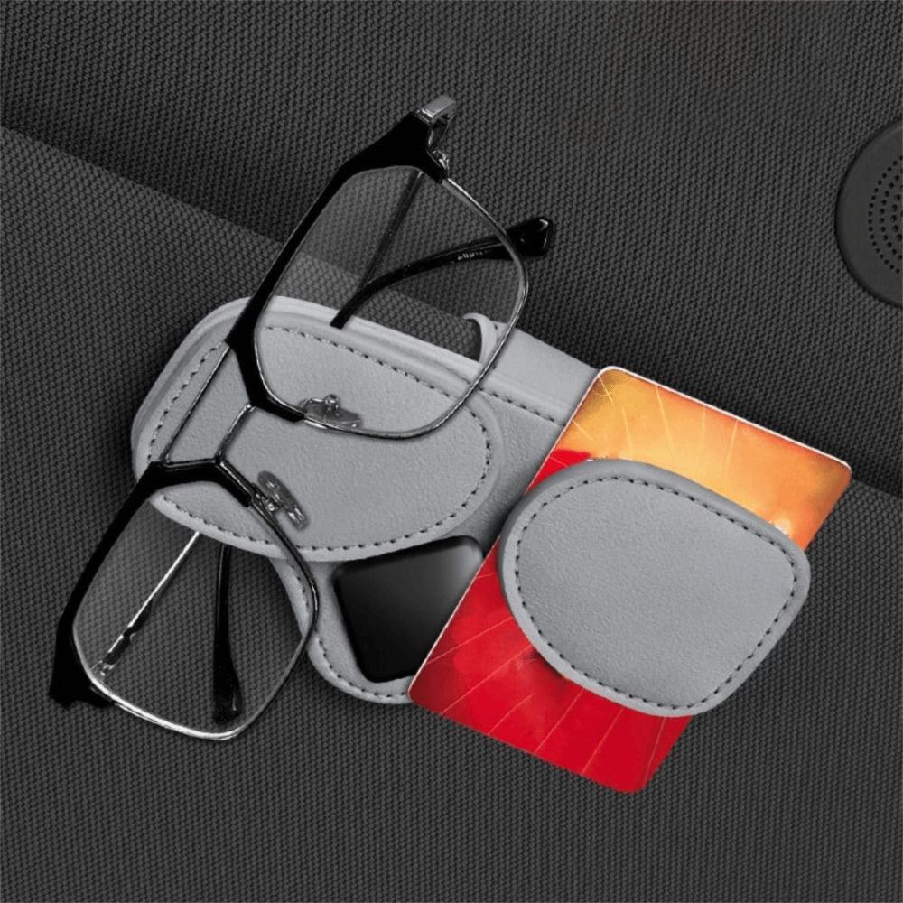 Car Interior Car Glasses Clip Magnetic Sunglasses Holder Car Visor Sunglasses Organizer Daily