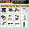 Portable Outdoor Camping Cookware Set  Hard Anodized Kettle Pots Frying Pans Tableware for Gas Cooker and Dining
