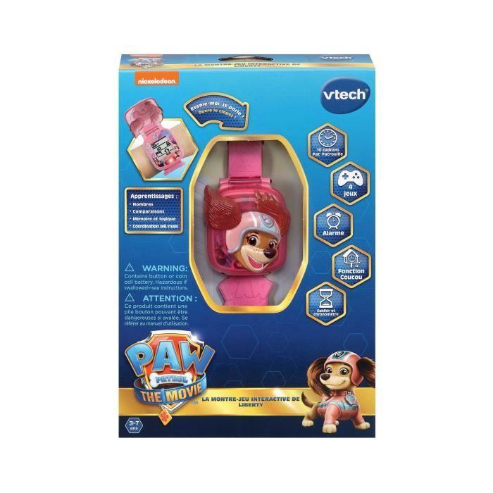 Montre-jeu interactive pat patrouille le film de vtech - liberty - 4 activités educatives - 3 à 7 ans
