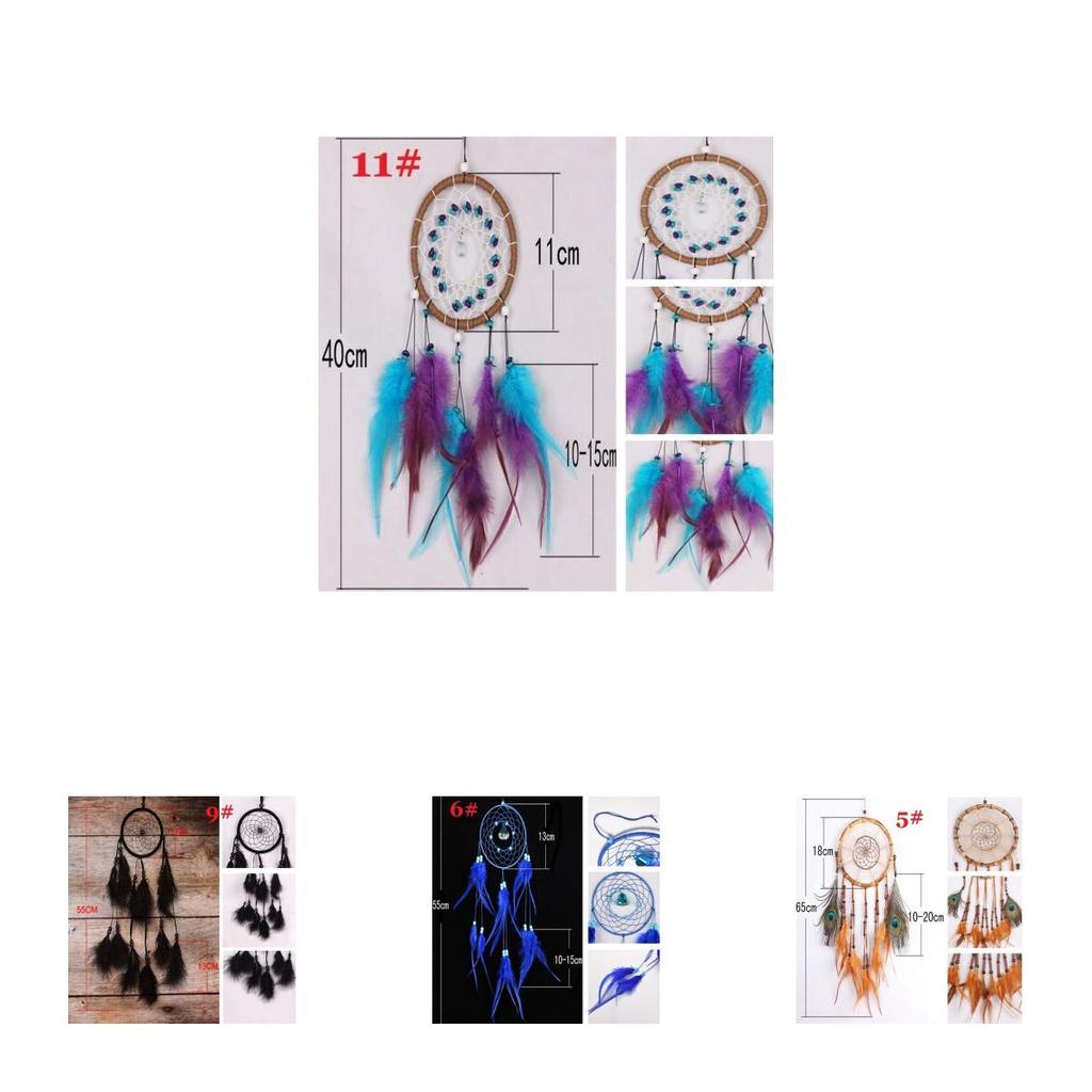 Exquisite Handmade Dream Catcher With Gorgeous Feathers For Car And Wall Decoration