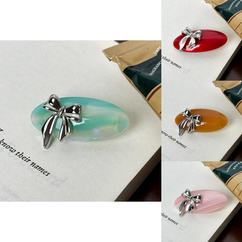 Mini Bowknot Adorable Acetate Hair Clip For Women In Stylish And Versatile Colors