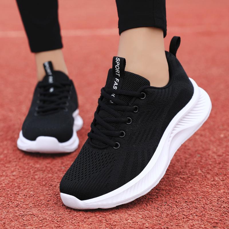 Quanzhou Women's Mesh Breathable Sneakers - Soft Sole Casual Travel & Running Shoes for Military Training Students