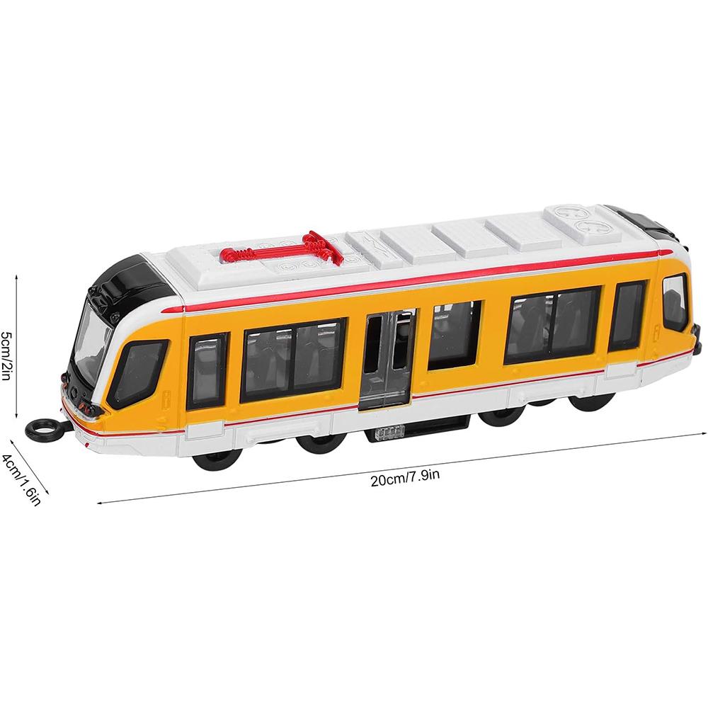 1/64 Alloy Rail Car Model Children's Toy Train Ornaments Pull Back Car Model Boy Toy