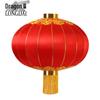Tradycyjny czerwony jedwabny lampion dekoracyjny