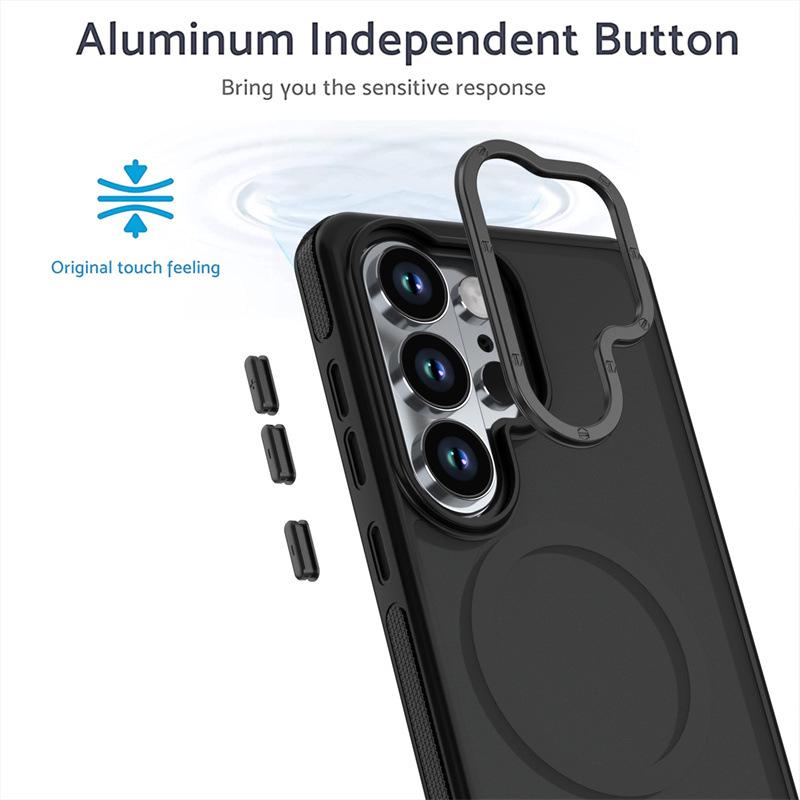 Dual-Color Magnetic Samsung S26 Ultra Phone Case Compatible with S25, A17, A07 Frosted S24+, A55
