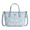 City Coated Canvas Tote Bag, Shopping Bag, Shoulder Bag, Handbag Mini Women's Ice Blue CBM64-SVNB9