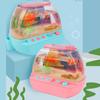 Creative Artificial Aquarium Toy Light Up Cartoon Mini Simulation Fish Tank Fake Fish Tank with Music Fish Tank Decoration