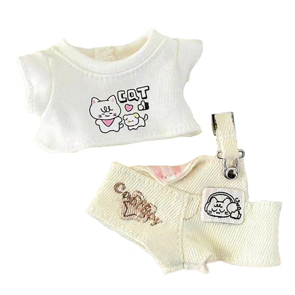 10CM Doll Clothes Doll Accessories Cartoon Animal Rompers Cotton Stuffed