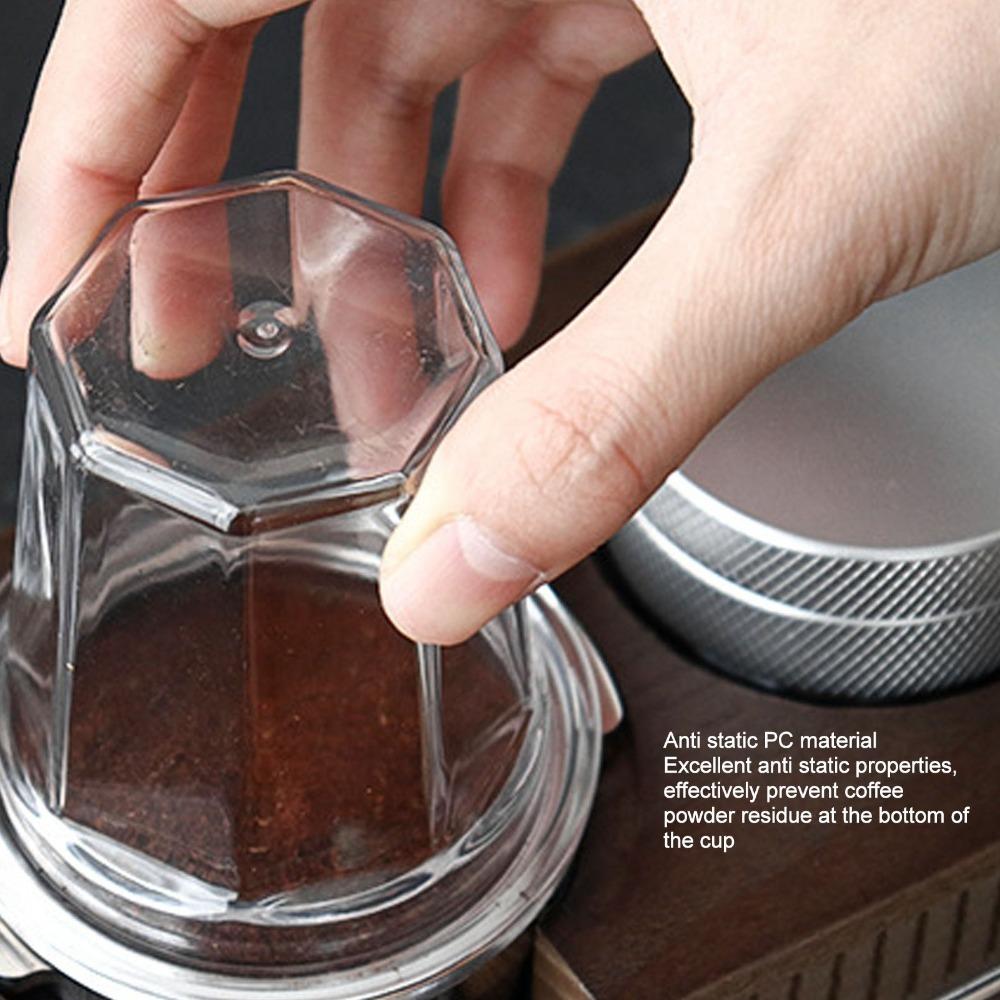 Transparent Coffee Ground Dosing Cup Portafilter Dosing Cup Espresso Machine Accessories 58mm