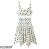 2026 European & American Fashion Polka Dot Cropped Top and Skirt Set