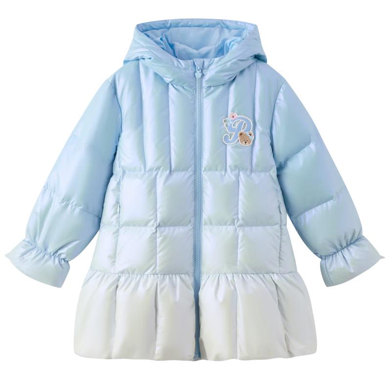 PawinPaw Girls' Cartoon Bear Down Jacket