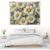 1pc Watercolor Daisy Tapestry Wall Hanging - Polyester Fabric, Machine Washable, Great for Bedroom Dorm Living Room Decoration