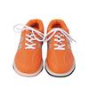 Brand CS Size 38-46 Orange Bowling Shoes for Men Women Non Slip Pro Lace Up Leather Alley Bowling Gym Boots Sport Sneakers