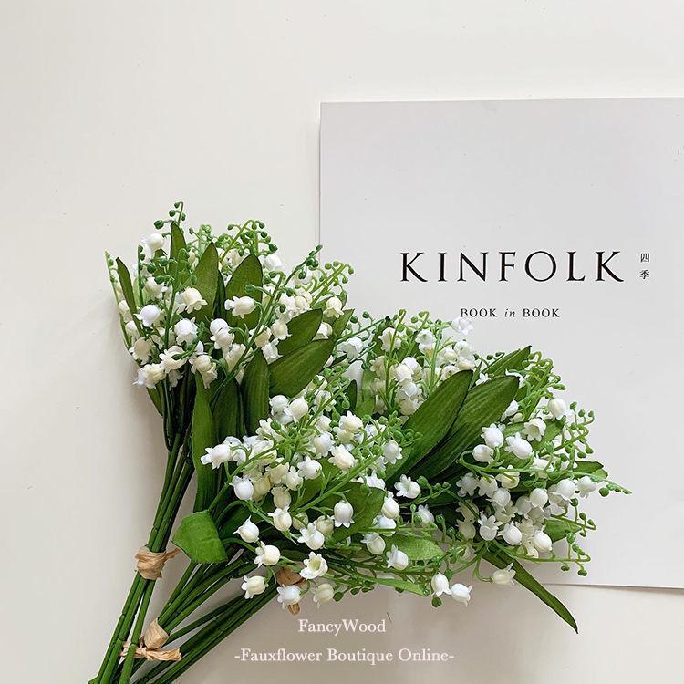 Maiglöckchen Windspiel Kunstblume Brautstrauß: Frische Wohn- & Schlafzimmerdeko