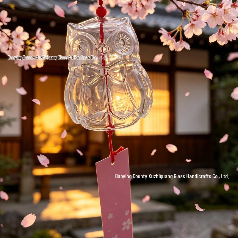 Hand-Painted Glass Wind Chimes for Student DIY Projects and Outdoor Decor