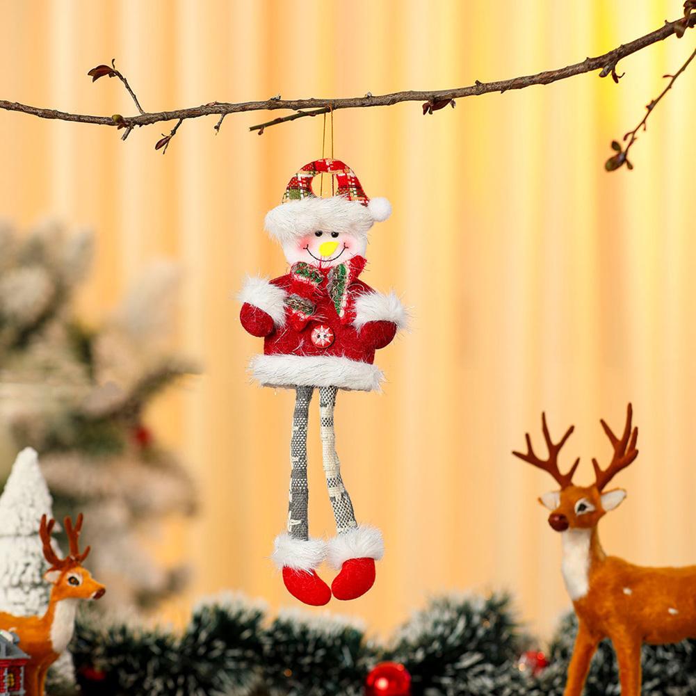 Christmas Plush Doll Ornaments Fabric Doll Pendant Collection Christmas Small Gifts Christmas Tree Decorations Hanging Decorations