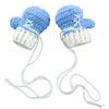Handmade Crochet Newborn Photography Set: Blue Boxing Champion Bath Gift