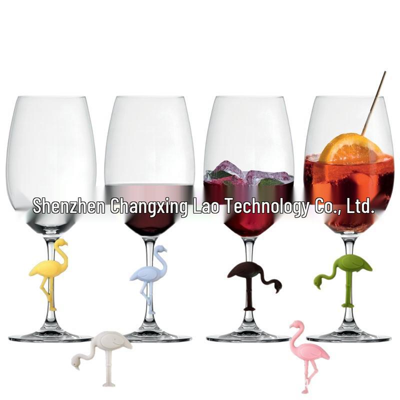 Flamingo Silikon Weinglasmarkierer