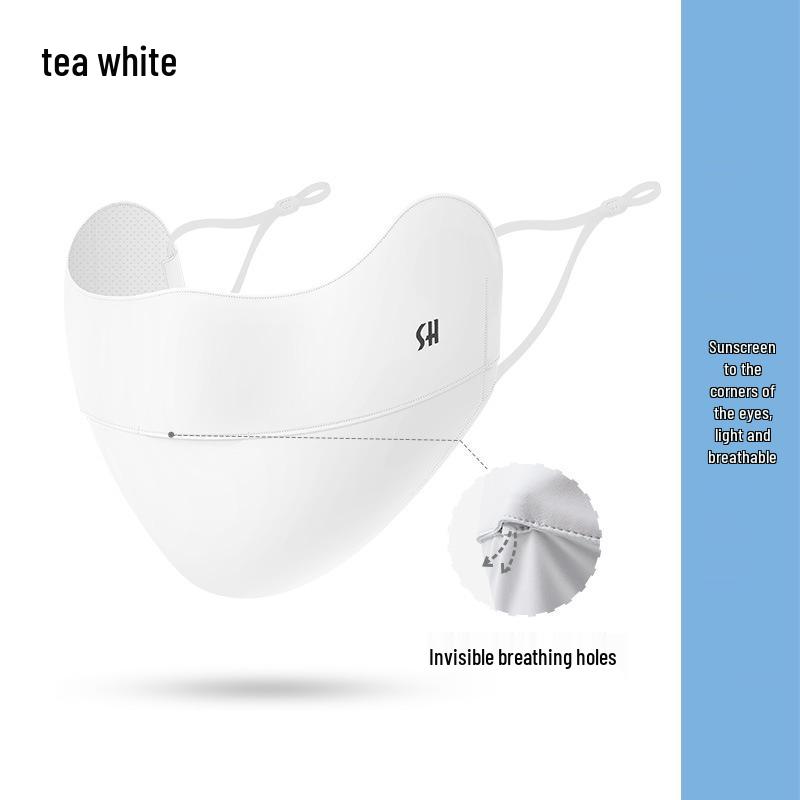 Ice Silk Anti-UV Face Mask with Eye Corner Protection & Moisturizing Hyaluronic Acid