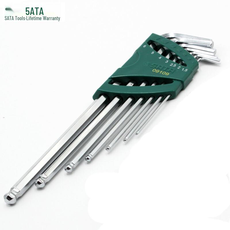 SATA 7-Piece Extra Long Ball End Hex Key Set