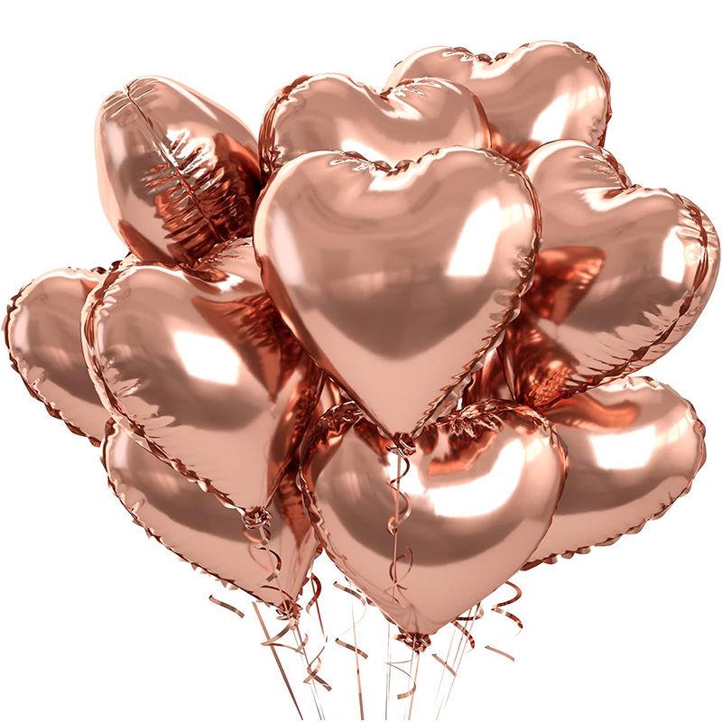 

Qixi Valentine s Heart Foil Balloon for Wedding, Engagement, Birthday, or Celebration Decorations
