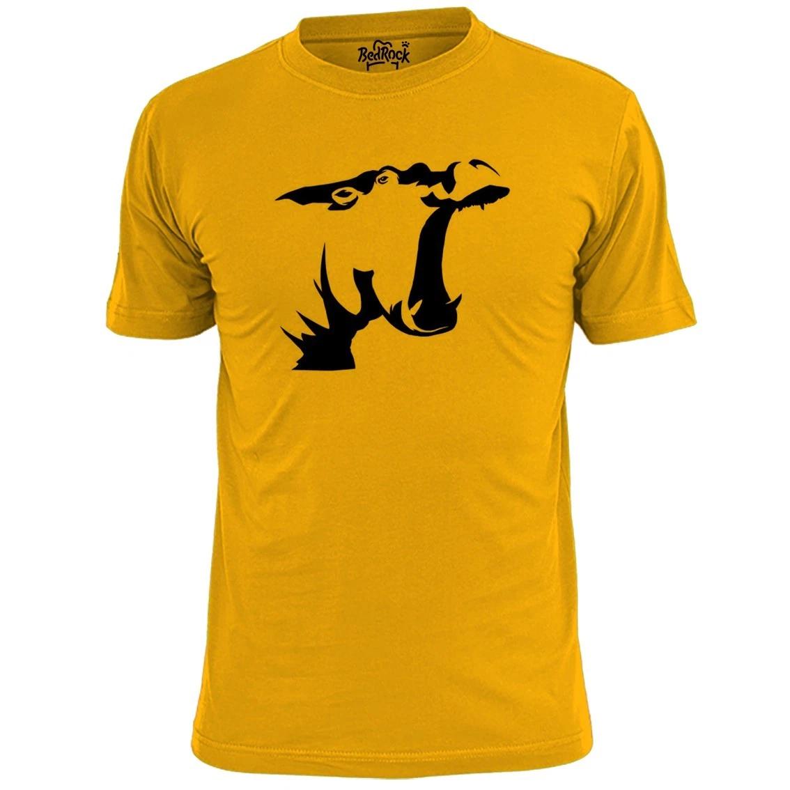 Mens Hippo Head Stencil T shirt Wildlife 3XL