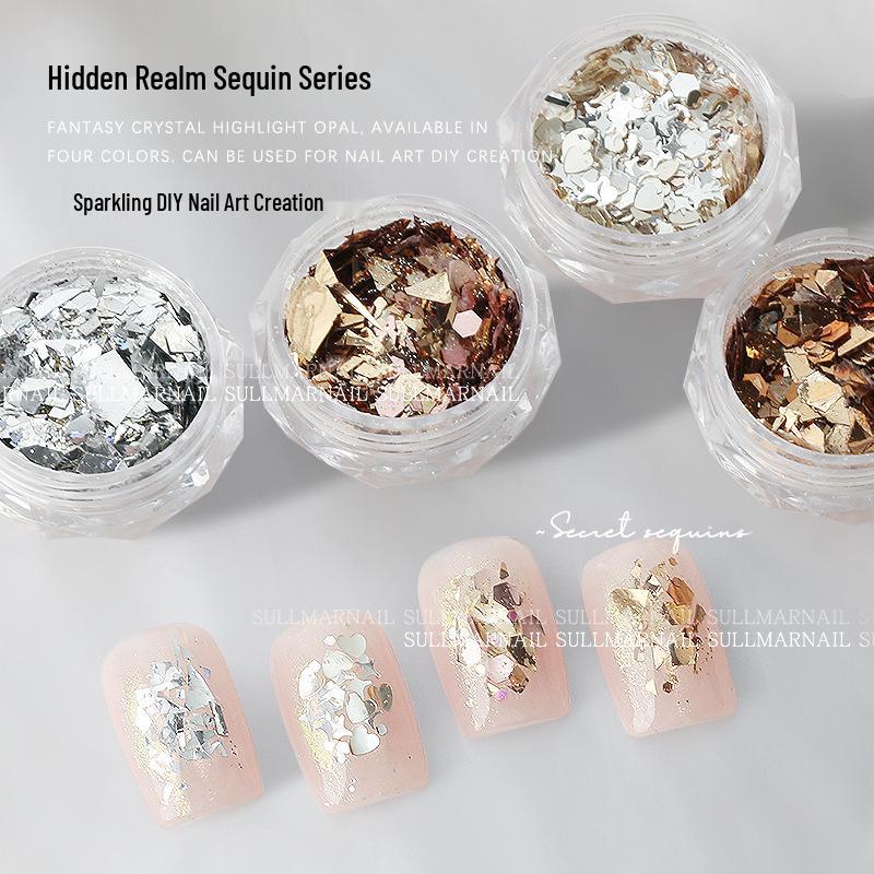

Nail Art Iridescent Glitter Fragment Sequins Mix