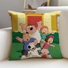 Witty FFamily GuyS Cushion Cover Breathable and skinfriendly linen pillowcase square removable and washable cushion