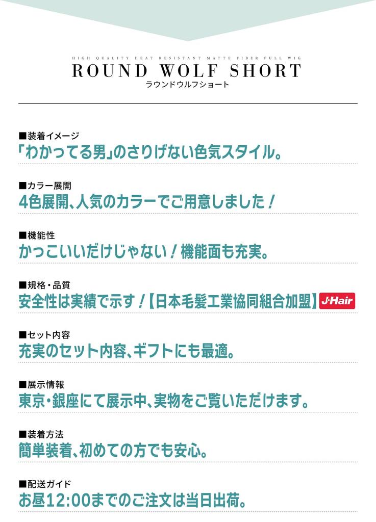 TefuRe Wig for Professional Medical Easy to Heat with Free Thinning Hair Gray Hair Hair Round Wolf Men, Short, Wig, Use, Resistant, Fiber, Matte, Wig,