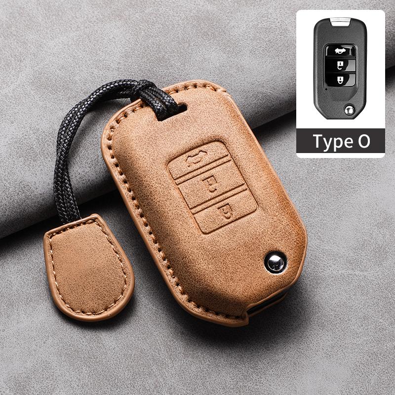 For Honda Accord Civic City Fit HR-V XR-V Folding Flip 2/3 Buttons Car Remote Key Case Cover Protection Shell Keychain Accessori