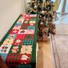 1PC Jacquard Dining Decor Ball Tassel Kitchen Polyester  Christmas Table Runner Party Table Decor Holiday 2 Sizes