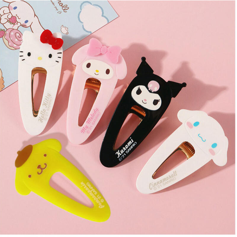 Заколка для волос Sanrio с лицом (H110127) Pompompurin