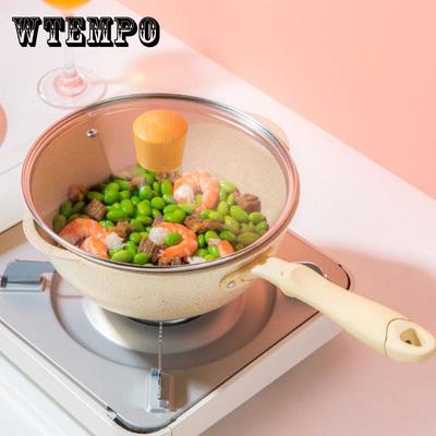 Non-stick Wok Nordic Medical Stone Household Small Saucepan Frying Dual-purpose Gas Stove Induction Cooker Wok