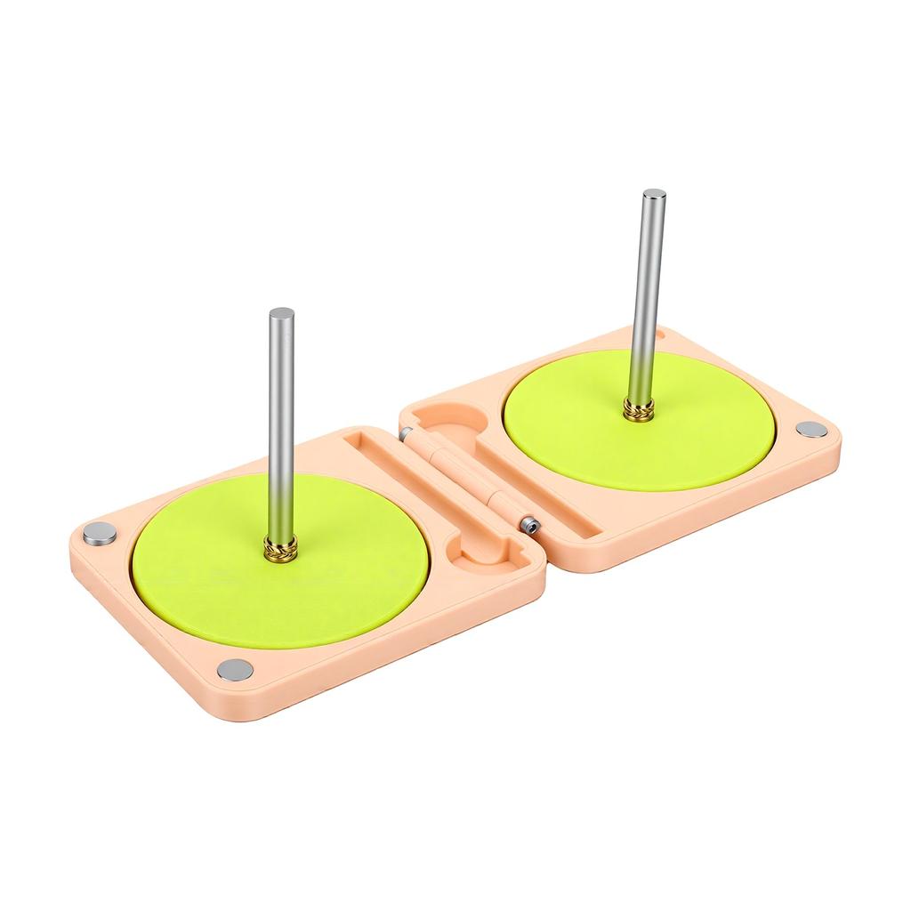 Portable Yarn Holder Foldable Plastic and Metal Dual Yarn Winder Box for Crochet Knitting