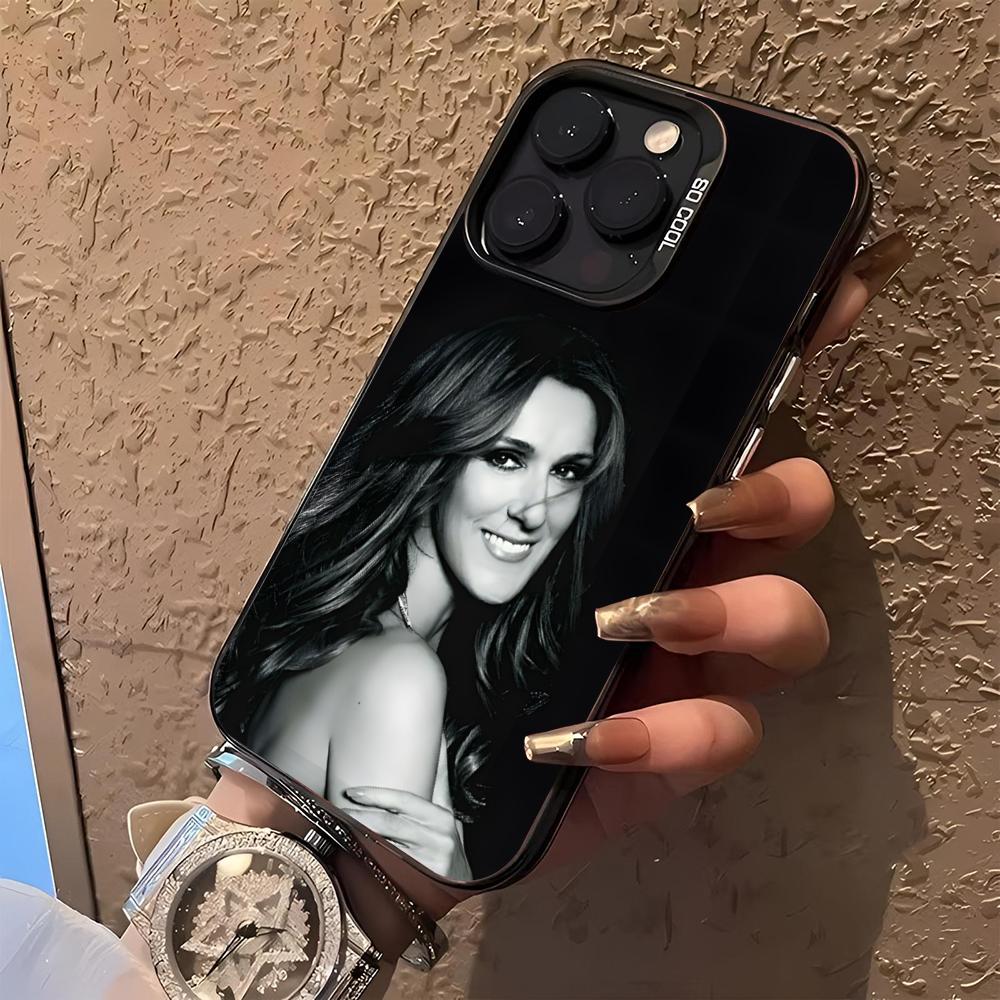 Celine Dion Singer Phone Case for Iphone 17 16 15 14 13 11 12 Pro Max Xr X Air Plus Black Silver Hard Shell Cover