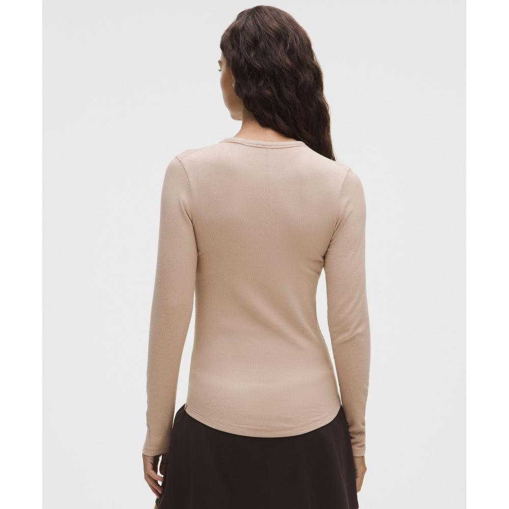 Lululemon Hold Tight Long Sleeve Shirt Nutmeg