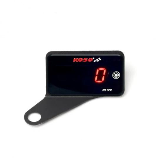 KOSO Motorcycle Tachometer Universal Digital LCD Touch-sensitive RPM Gauge Auto Brightness Waterproof Tachometer