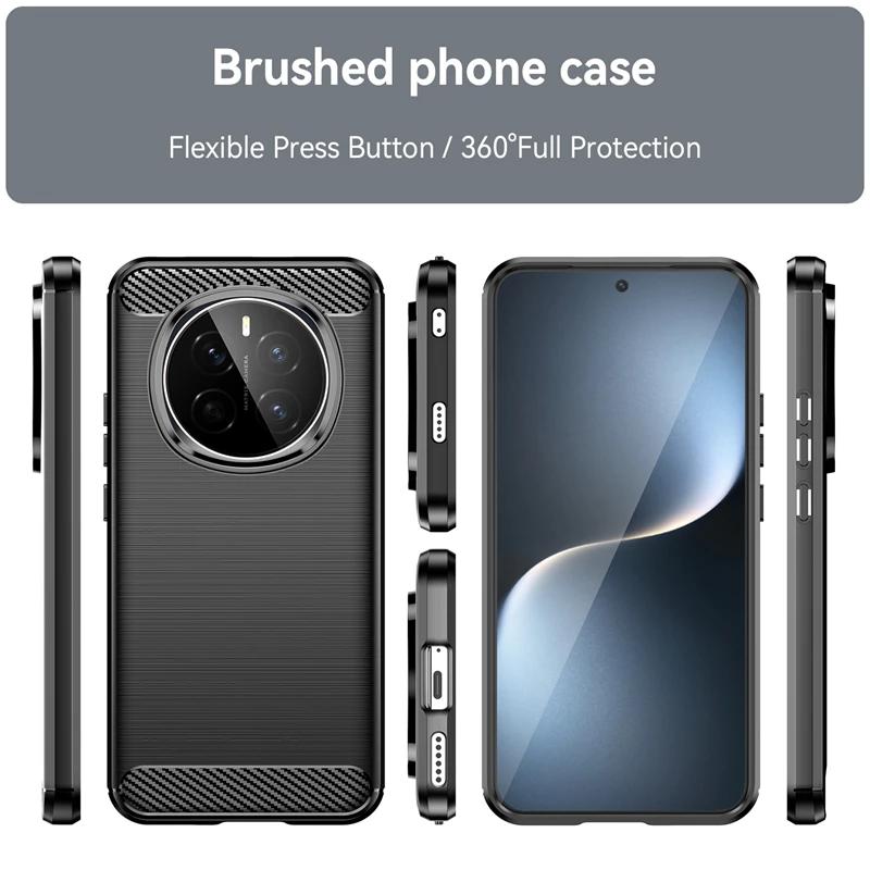 For Honor Magic 7 Pro Case Cover Honor Magic 6 5 Lite 7 Pro Capas Shockproof Bumper Soft TPU Carbon Fiber Cover Honor Magic7