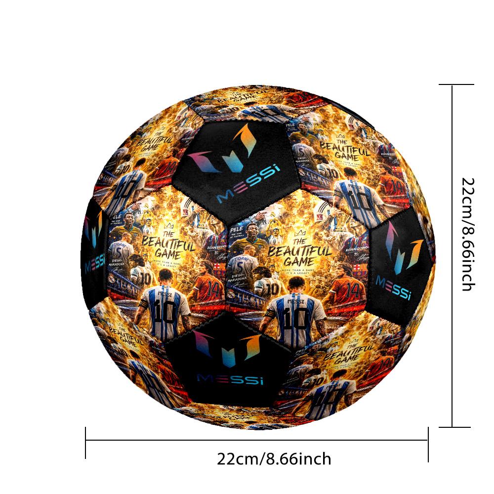 Messi 10 Number Beautiful Game Size 5 Soccer Football Machinestitched Indooroutdoor Universal Football Unique Gift For Soccer Lovers