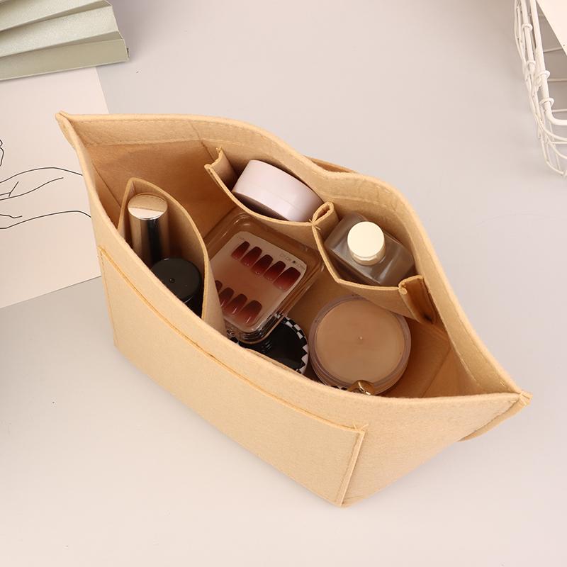 Felt Insert Lining Cosmetic Bag Purse Organizer Insert For Handbags Support Liner Felt Bag Organizer For Purse Tote Bag Insert