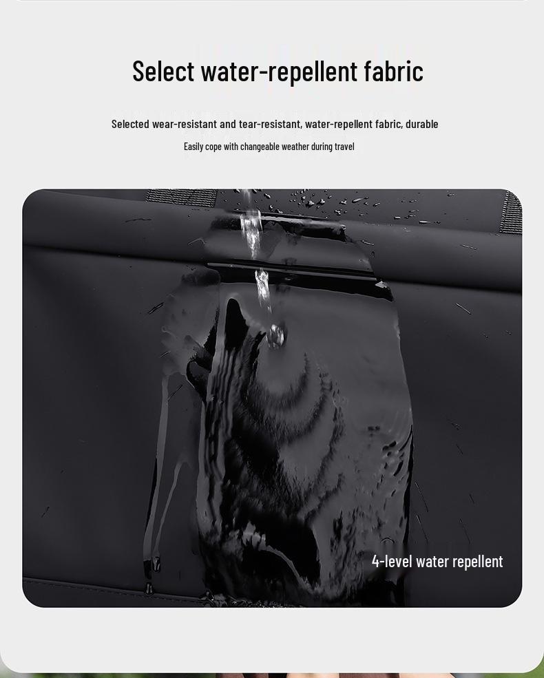 Compact Gym Duffel Bag with Shoe Compartment, Large-Capacity Travel Bag, Trolley-Attachable Sports Handbag