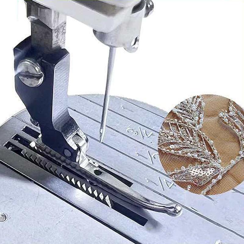 

P369 Bead Sequin Special Presser Foot, Sewing Presser Feet, Wedding Dress Bead Fabric Sewing Machine Accessories чорний