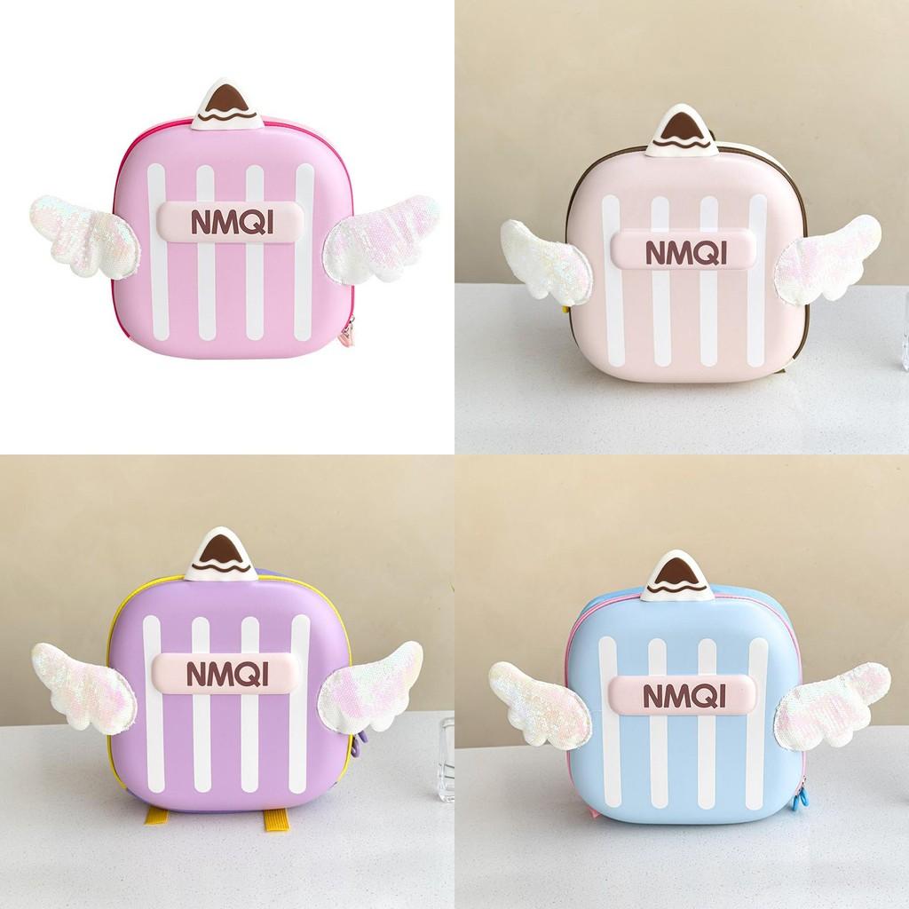 Backpack With Wing Angel Print Eva Eggshell Backpack For School And Travel