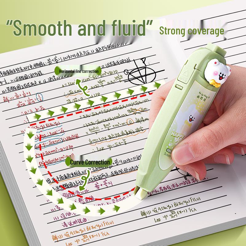 Party Animals Correction Tape for Kids, Portable & Replaceable Core