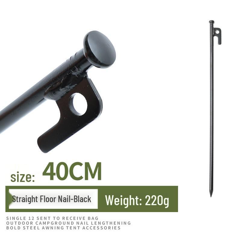 High-Strength Steel Ground Stakes for Camping, Mountaineering, Beach, and Snow Canopies