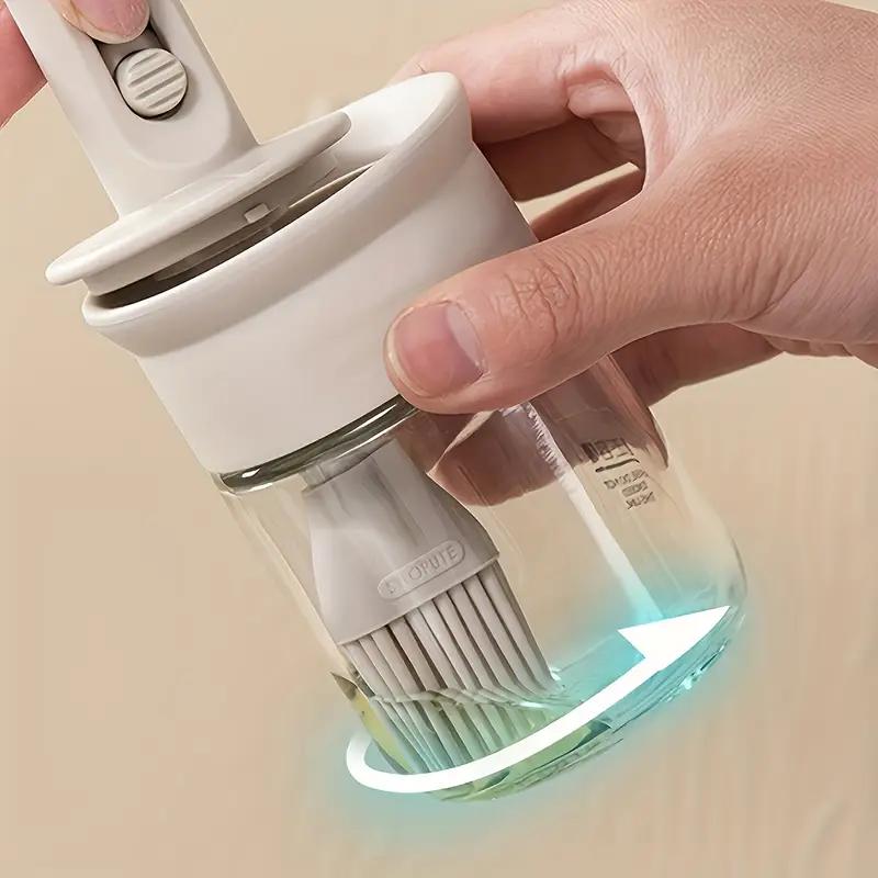 2-in-1 Silicone Basting Brush with Oil Bottle Kitchen Food Grade BBQ Pastry Brush Heat Resistant Cooking Tools