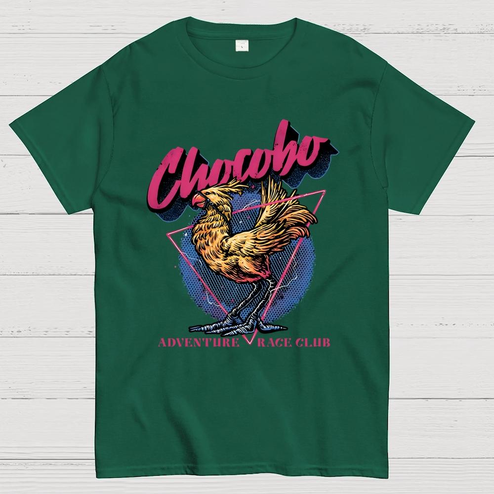 Chocobo Adventure Race Club Unisex Cotton Summer Casual Cool Loose T-Shirt