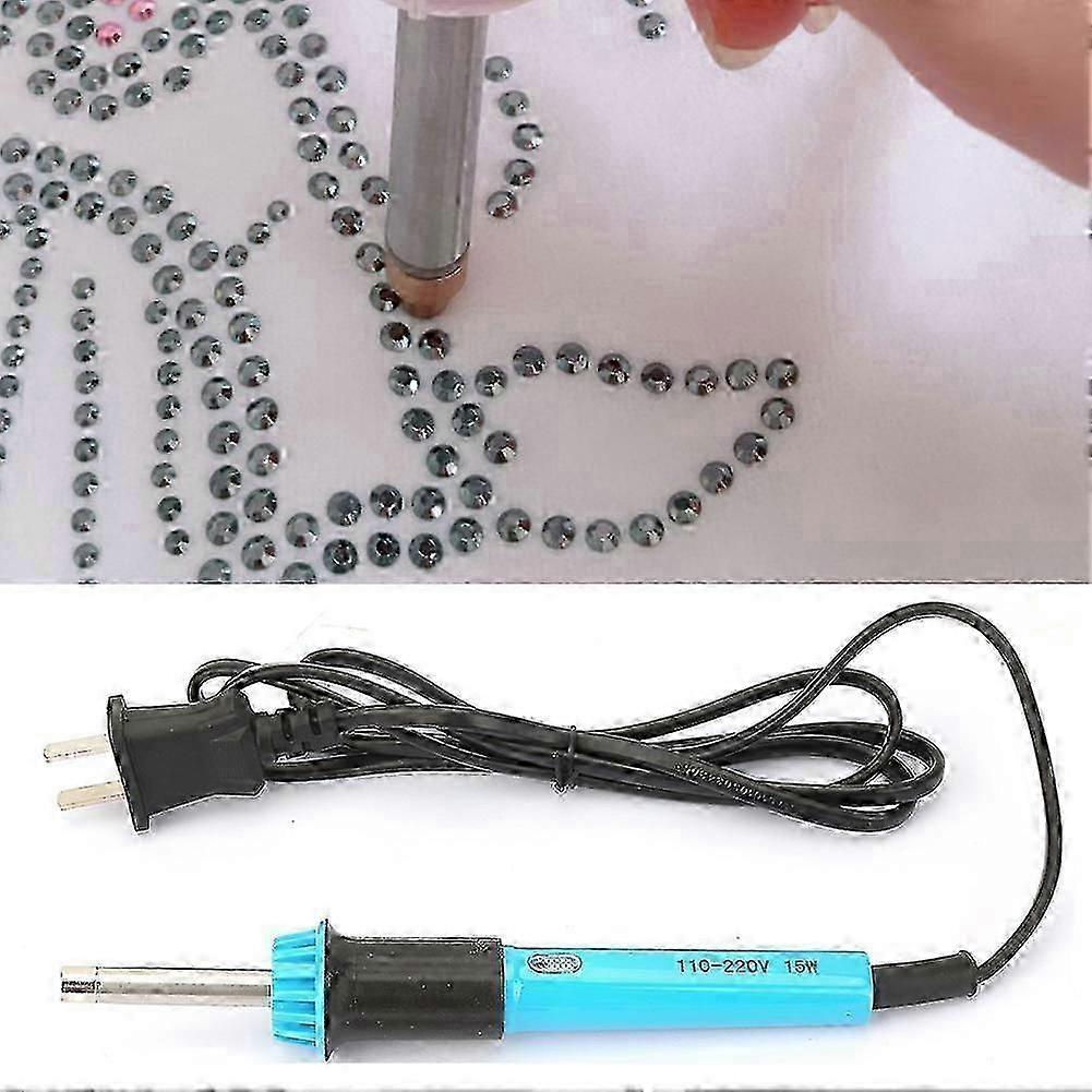 Hot Fix Drilling Machine Pen Point Rhinestone Applicator Fast Heated DIY Tool CN Plug 110-220V