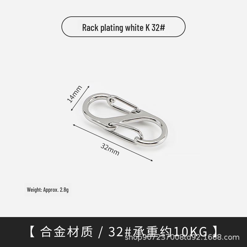 

Пряжка-карабин S-образной формы из цинкового сплава с черным электрофорезным покрытием для кемпинга и альпинизма